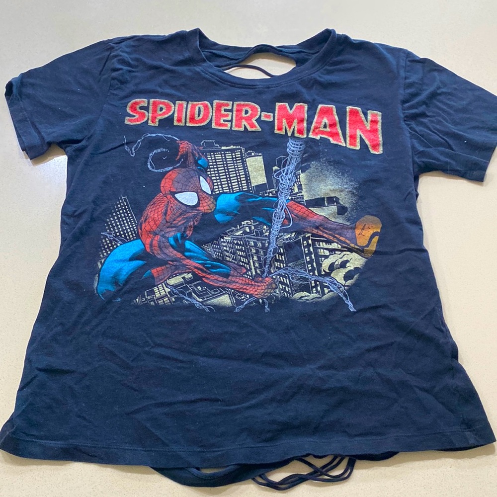 Disney Spider-Man tee with back cut out detail